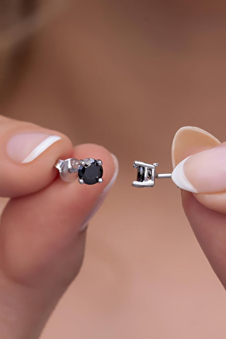 Heliophilia Silver Pendientes de Plata de Ley 925 con Circón Heliophilia Silver Pendientes de Plata de Ley 925 con Circón